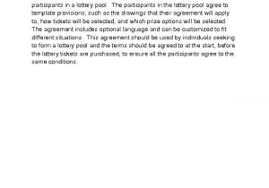 Lotto Pool Contract Template Welcome to Docs 4 Sale