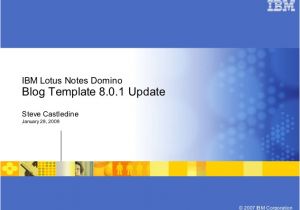 Lotus Notes Email Template Ibm Lotus Notes Domino Blog Template Update 8 01