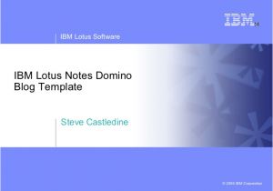 Lotus Notes Email Template Lotus Notes Blog Template