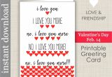 Love Card Images Free Download I Love You More Printable Anniversary Card Romantic