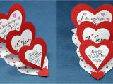 Love Card Kaise Banate Hai Diy Valentine Card How to Make Triple Easel Heart I Love You Card