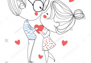 Love Card Of the Day Valentine S Day Boy and Girl Kissing Love Cards Dibujos
