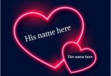 Love Card with Name Edit Write Name Heart with Love Quotes