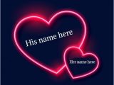 Love Card with Name Edit Write Name Heart with Love Quotes