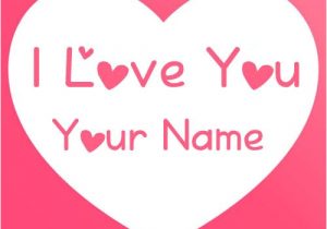 Love Card with Name Edit Write Name Love U Heart Profile Set Name Edit