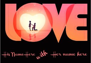 Love Card with Name Edit Write Your Name On Love Heart Greeting Online Pic Edit