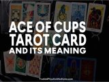 Love Dove Tarot Card Meanings Ace Of Cups Tarot Card Its Meaning for Love Money Happiness