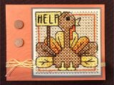 Love From Lizzie Card Kit Turkey In Trouble Cross Stitch Patterns Available From Frony