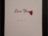 Love Greeting Card with Name Handmade Anniversay Wedding Engagement or Valentine Card