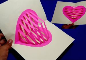 Love Heart Pop Up Card How to Make Heart Pop Up Card Making Valentine S Day Pop