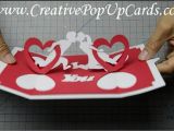 Love Heart Pop Up Card Valentine S Day Pop Up Card Twisting Hearts Tutorial