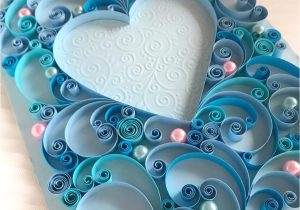 Love Her Ka Greeting Card Quilling Card Quilled Heart Wedding Anniversary Gift