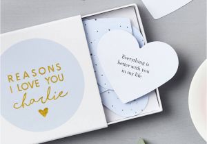 Love Note for Birthday Card Personalised Heart Love Notes