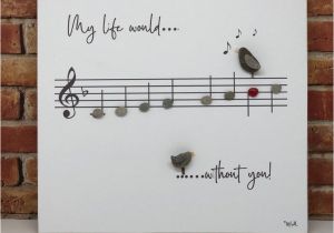 Love Of My Life Birthday Card Pebble Art Unique Gift song Birds Music Lovers B