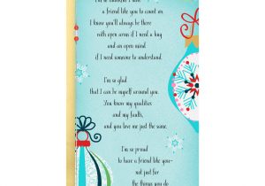 Love Of My Life Christmas Card Between You and Me Thankful for You Christmas Card for Friend