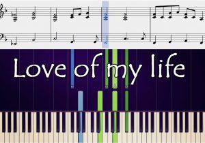 Love Of My Life Christmas Card Queen Love Of My Life Piano Tutorial Sheets