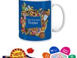 Love or From On Card Indigifts Rakhi Gifts for Brother Pyara Bhaiya with Roli