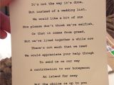 Love Poem for Wedding Card Little Poem with Wedding Invitation asking Guests to Put A
