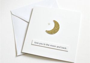 Love Quotes for Boyfriend Birthday Card Love You to the Moon and Back Card Boyfriend Girlfriend
