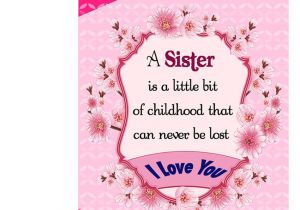 Love Quotes for Greeting Card Love Sister Greeting Card