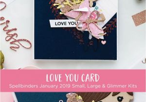 Love U Card with Name Valentine S Day Card with January Small Large Dies