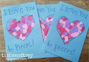 Love U to Pieces Card Cards Construction Paper Valentine 5000 Crafts In 2020