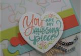 Love U to Pieces Card Puzzle Pieces Inspiration Stampin Up Valentine Cards