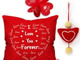 Love Words for Valentine Card Indigifts Valentine Gifts for Girlfriend Love Quote Cushion Cover 16×16 Inches 1 Heart Hanging Valentine Gift for Boyfriend Love Valentine Day