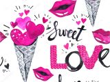 Love Words for Valentine Card Valentine S Day Seamless Pattern Stock Photo A C Anastezzzia
