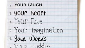 Love Words to Write In A Card 10 Things I Love About You with Images Cards for