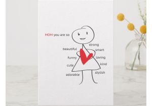 Love You Card for Wife Mother S Day Love Card Zazzle Com with Images Mothers