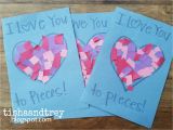 Love You to Pieces Card Cards Construction Paper Valentine 5000 Crafts In 2020