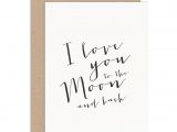Love You to the Moon and Back Card I Love You to the Moon and Back Card