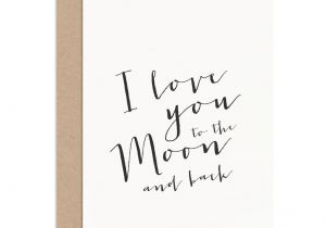 Love You to the Moon and Back Card I Love You to the Moon and Back Card