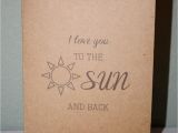 Love You to the Moon and Back Card I Love You to the Sun and Back Its Farther Than the Moon