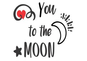 Love You to the Moon and Back Card ordershock I Love You to the Moon and Back Temporary Body Tattoo