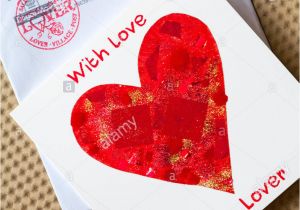Lover Post Office Valentine Card Valentine Day Card Old Stock Photos Valentine Day Card Old
