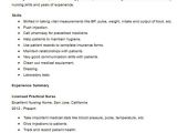 Lpn Resume Sample Licensed Practical Nurse Resume Sample