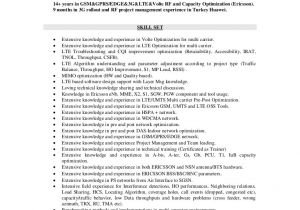 Lte Optimization Engineer Resume 2g Rf Engineer Resume Unemploymentbenefits Web Fc2 Com