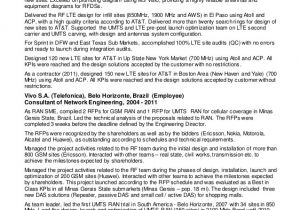 Lte Optimization Engineer Resume Paulo Campolina Resume Sr Rf Engineer 09182016