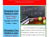 Lunch and Learn Flyer Template Lunch and Learn Manage Your Student Loans Florida
