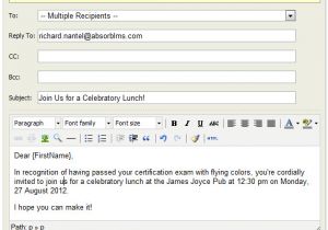 Lunch Invitation Email Template Lunch Invitation Absorb Lms