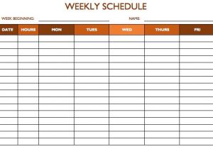 Lunch Roster Template Free Work Schedule Templates for Word and Excel
