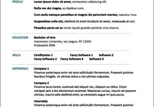 Mac Word Resume Templates Word Resume Template Mac Free Samples Examples