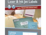 Maco Laser and Inkjet Labels Template 5 1 2 Quot X 8 1 2 Quot White Laser Inkjet Weather Resistant
