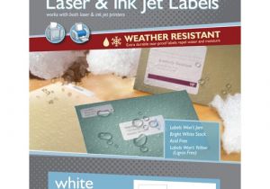 Maco Laser and Inkjet Labels Template 5 1 2 Quot X 8 1 2 Quot White Laser Inkjet Weather Resistant