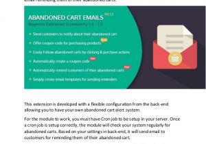 Magento Abandoned Cart Email Template Abandoned Cart Emails Magento Extension Standard