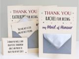 Maid Of Honour Thank You Card Maid Of Honour Thank You Secret Messages Card Message Card