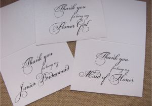 Maid Of Honour Thank You Card Thank You for Being My Maid Of Honor Card