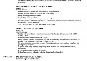 Maintenance Resume Sample General Maintenance Worker Resume Samples Velvet Jobs